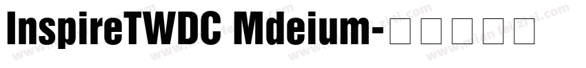InspireTWDC Mdeium字体转换